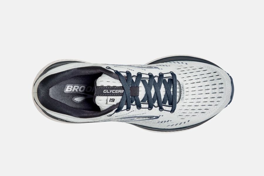 Brooks Glycerin 19 Road Löparskor Dam - Vita/Grå - 0129-XBSHV